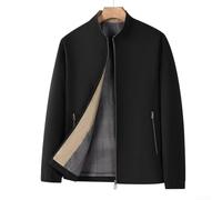 Men's for hi Work Jacket Long Sleeve Reflective Safety Vest Coat Waterproof Windproof Winter Traffic Gear M-2XL(Black XXL)