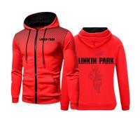 Men's for Linkin Park Hoodie Pullover Long Sleeve Sweatshirts Men Zipper Athletic Jacket Casual Hooded Pullover Fashion Boys Jumpers Tracksuit Novelty Sport Outerwear,C-M