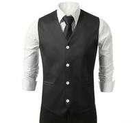 Men's for slim Fit Waistcoat Formal Wedding Vest Men's for slim | Tailored for slim for fit, ideal for weddings, formal events, chest 98-110cm, durable polyester fabric