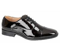 Mens Formal and Executive Goor Shoes - Black Patent PU, Mens UK 6 / EU 40