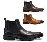 Men's Formal Chelsea Boots - Classic, Comfortable, and Stylish Pull-On Boots with Memory Foam | Perfect for Any Occasion New (Black, UK Footwear Size System, Adult, Men, Numeric, Medium, 7)