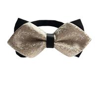 Men's Formal Diamond Point Bow Tie Self-Tie Double Pointed Neckwear For Wedding Banquet And Black Tie