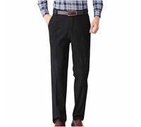 Mens Formal Trousers Corduroy Suit Trousers for Men Flat Front Dress Pants with Pockets Solid Colour Straight Leg Dressy Bottoms Classic Fit Business Pants Dinner Clothes