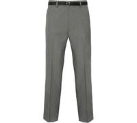 Mens Formal Trousers, Smart Casual Business Executive Office Work Home Straight Leg Flat Front Everpress Pockets Smart Dress Pants Waist Sizes UK 30 to 50 Inches, Light Grey-42W / 27L