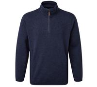 Mens Fort Easton Pullover Comfortable Fleece Sweatshirt Knitted Jumper Zip Top