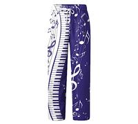 Mens Four Seasons Chouxiangma Digital 3D Printed Drawstring Belt Casual Pants Pants Daily Wearing