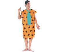 Mens Fred Flintstone Fancy Dress Costume STD - up to 44" Chest
