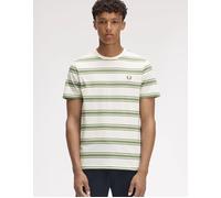 Men's Fred Perry Fine Stripe T-Shirt - White