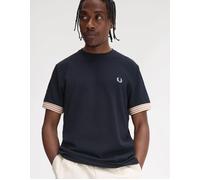 Striped Cuff Pique T-Shirt Navy, XL