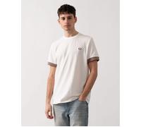 Striped Cuff Pique T Shirt Light Ecru, XL