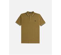 Men's Fred Perry Twin Tipped Fred Perry Polo Shirt - Tan - Size: 36