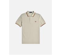 Men's Fred Perry Twin Tipped Fred Perry Polo Shirt - Tan - Size: 38