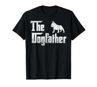 Mens French Bulldog The Dogfather T-Shirt Father Dog Lover Gift T-Shirt