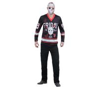 Mens Friday 13th Mens Hockey Halloween Fancy Dress Adults Offical Costume Top