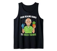 Mens from ICU to I See You in The Garden Mens Retired ICU Doctors Tank Top