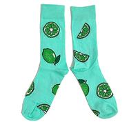 Mens Fruity Lime Zesty Green Socks 6-10 UK / 39-44 Eur / 7-11 US
