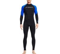 Men's Full Body Swimsuit Rash Guard Sets Thin Wetsuit One Piece Long Sleeve Diving Suit Sunscreen Surfing Float Diving Swimsuit for Water Sport