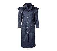 Men's Full Length Riding Coat Waterproof Long Horse Riding Jacket With Cape 2 Colours (as8, alpha, s, regular, regular, Dark Navy)