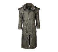 Men's Full Length Riding Coat Waterproof Long Horse Riding Jacket With Cape 2 Colours (as8, alpha, x_l, regular, regular, Dark Olive)