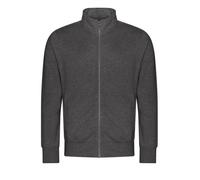 Mens Full Zip Up Sweat Jacket Plain Casual Zipped Sweatshirt Jumper AWDis