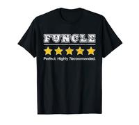Mens Funcle 5 Star Review. Perfect Recommended Gift for Funcle T-Shirt
