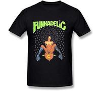 Men's Funkadelic George Clinton T-Shirt Fashion Casual Unisex Black Tee
