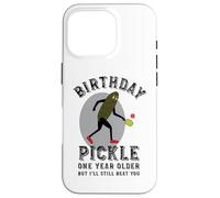 Mens Funny Birthday Pickleball Pickle, Pickleball Player Case for iPhone 16 Pro