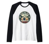 Mens Funny Bowling Dad Bowler Strike Game Father's Day Raglan Baseball Tee