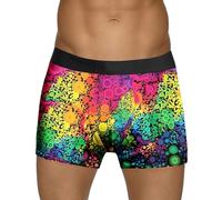 Mens Funny Boxer Shorts,Mens Boxers Large,Men's Underwear Category Product Title Mardi Festive All-Printed Face Pattern Briefs for Men UK Store (Red, XL)