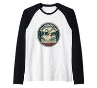 Mens Funny Calligraphy Dad Hand Lettering Artist Father's Day Raglan Baseball Tee