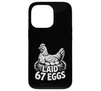 Mens Funny Chicken Farmer 67th Birthday T-Shirt Laid 67 Eggs Case for iPhone 13 Pro