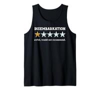 Mens Funny Cruise Disembarkation Awful Would Not Recommend Tank Top