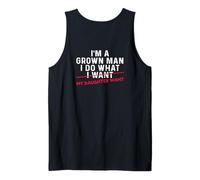 Mens Funny Dad Father I'm A Grown Man I Do What My Daughter Wants Tank Top