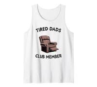 Mens Funny Dad Joke Mens Humor Tired Dads Club Member Tank Top
