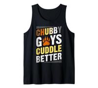 Mens Funny Gay Bear Pride Chubby Guys Bear Flag Tank Top