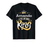 Mens Funny Gift for Amando Title Above King Bestseller T-Shirt