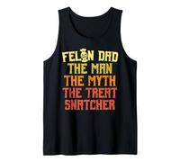Mens Funny Halloween dad Trick or Treat Men Tank Top