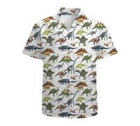 Mens Funny Hawaiian Shirts 3D Graphic Button Down Short Sleeve Tropical Holiday Beach Aloha Shirt