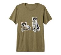 Mens Funny Hilarious Cats Doing Like Stickers Style Premium T-Shirt