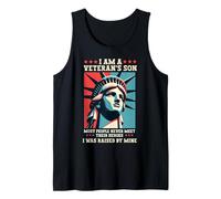 Mens Funny I Am A Veteran's Son Most People Never Meet Their Hero Tank Top