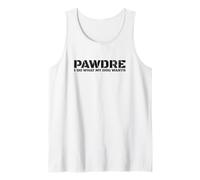 Mens Funny I Do What My Dog Wants, Dog Dad, Doogo Father Tank Top