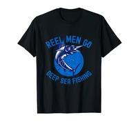 Mens Funny I Like Deep Sea Fishing, Fisherman, Dad, Father's Day T-Shirt