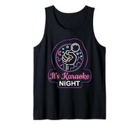 Mens Funny Karaoke Night Singer Tank Top