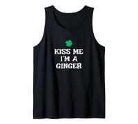 Mens Funny Kiss Me I'm A Ginger St. Patrick's Day Irish Tank Top