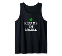 Mens Funny Kiss Me I'm Creole St. Patrick's Day Irish Tank Top