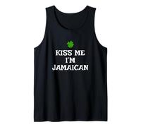 Mens Funny Kiss Me I'm Jamaican St. Patrick's Day Irish Jamaica Tank Top