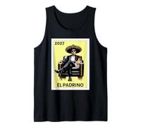 Mens Funny Mexican Baptism El Padrino Proposal 2027 Tank Top