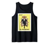 Mens Funny Mexican Baptism El Padrino Proposal 2027 Tank Top