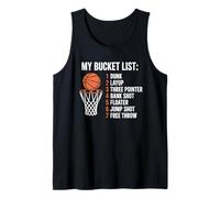 Mens Funny My Bucket List Basketball Player for Men Women Kids Tank Top