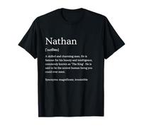 Mens Funny Nathan Name Meaning - Nathan Personalized Name T-Shirt